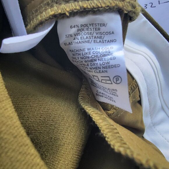 Loft womens slim through the leg ankle pant size 6 olive green office careers - Picture 10 of 10